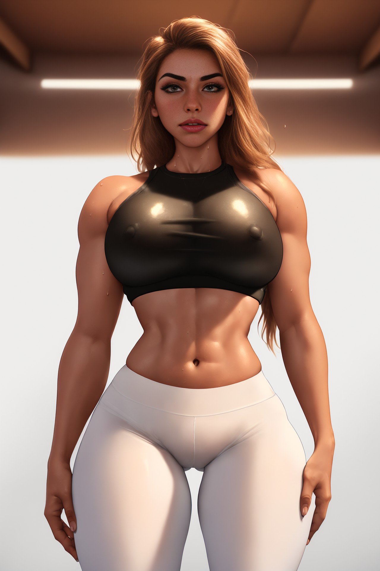 Huge boob gym girls